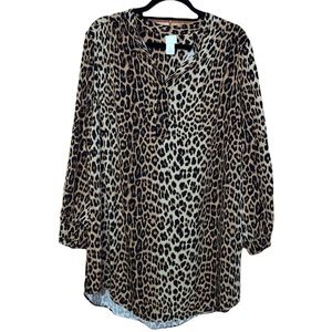 H&M Cheetah Print Dress - Brown & Black - Size L